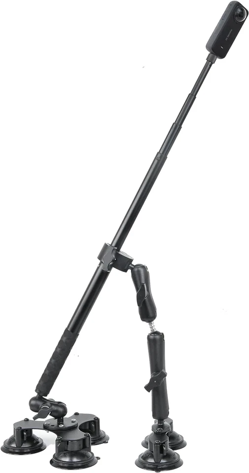 360 Camera Suction Cup Car Mount Kit for Insta360 X4/X5 /X3/Ace Pro/Go 3 & GoPro