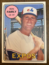 MONTREAL EXPOS: Ron Fairly Custom Modern 1969 Style Art Card