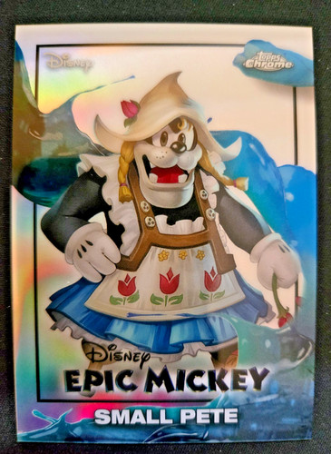 2026 Topps Chrome Disney Neon - Epic Mickey Small Pete #EM-13