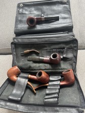 TabakPfeife Pfeifen Set,Ledertasche Orlik Gold  Loewe Jensen Savinelli London