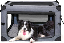 Collapsible Dog Crates for Large Dogs Portable Soft Sided Travel Dog Carrier for