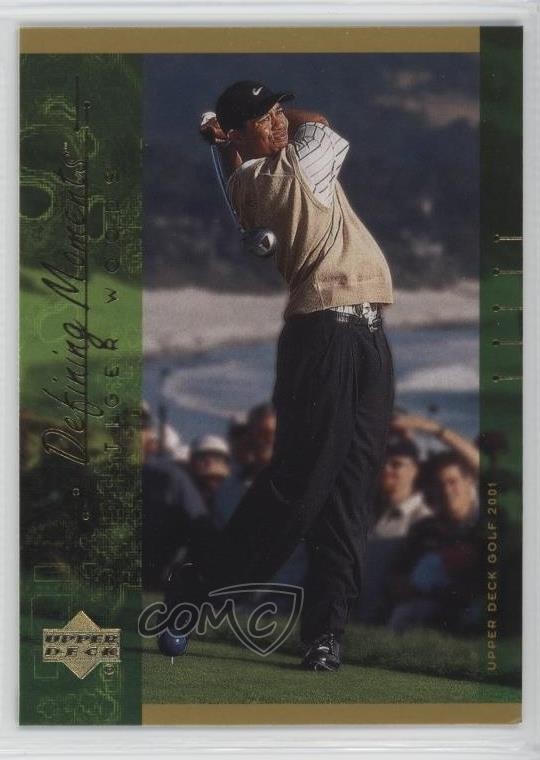 2001 Upper Deck Defining Moments Tiger Woods #124 05k6