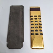 Vintage Gold Sinclair Sovereign Calculator With Case 