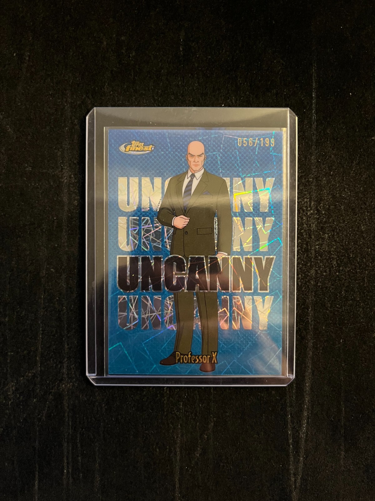 2025 Topps Finest X-Men '97 PROFESSOR X Uncanny Short Print Laser 056/199 #100