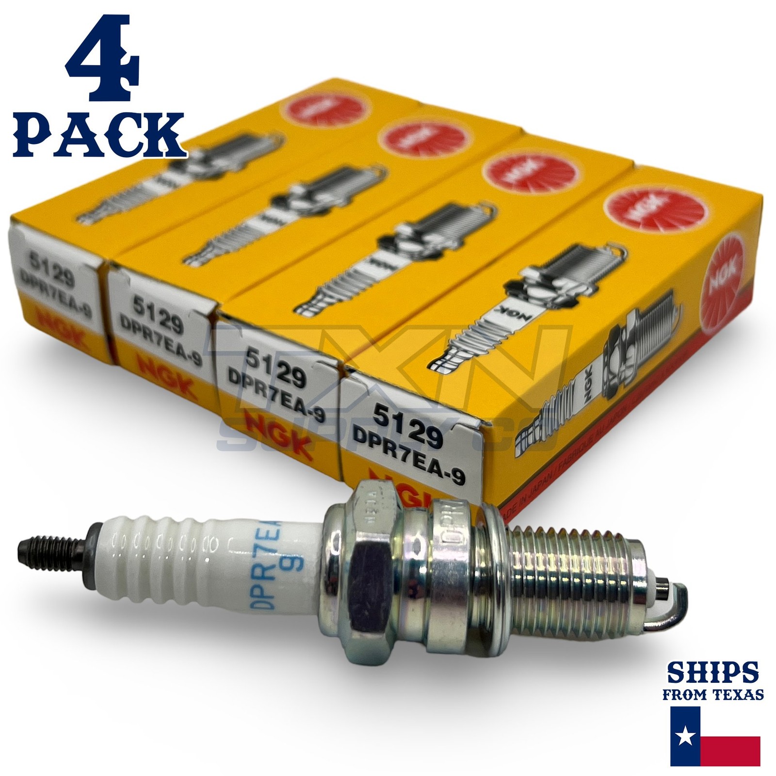NGK Spark Plug DPR7EA-9 - Set of 4