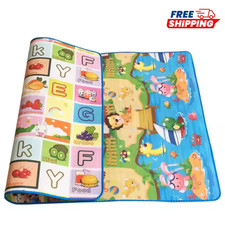 Large Baby Play Mat Kids Double Sided Crawl Educational Picnic Carpet  180x120cm