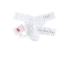 NIB Hanky Panky I Do Bride Garter Thong Set