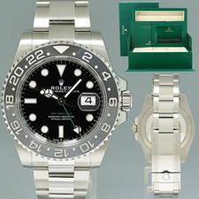 2024 NEW PAPERS Rolex GMT Master II Bruce Wayne Oyster 126710GRNR Watch Box