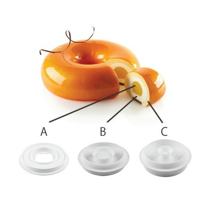 Silikomart KIT TRINITY Silicone Rubber Cake Mold | Silikomart