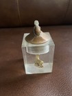 VINTAGE ACRYLIC/LUCITE ENCASED ELK w/PEARL GAS~TABLE TOP CIGARETTE LIGHTER — photo 2