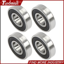 Findmall 63/28-2RS Deep Groove Bearings 4pcs 28x68x18mm Rubber Sealed Pre-Lubed