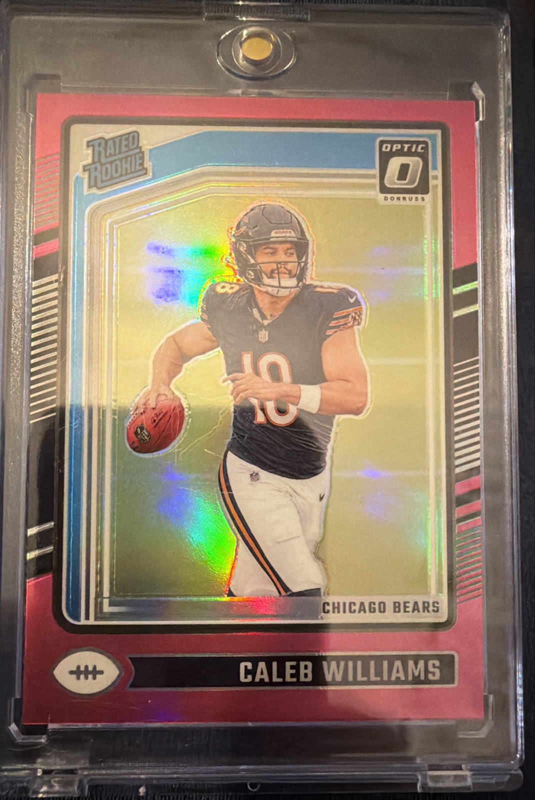 2024 Panini Donruss Optic - Rated Rookie Caleb Williams #201 Pink Prizm (RC)