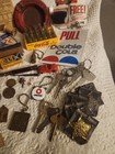 Junk Drawer Lot Coca-Cola Keys Badges Bottle Openers More — photo 2