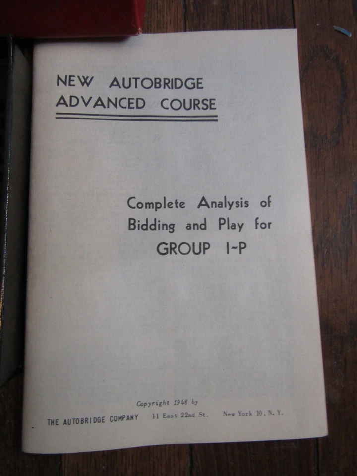 Vintage 1948 Autobridge Company NYC- Autobridge Bridge Card Game- Made in USA - Image 3 of 4