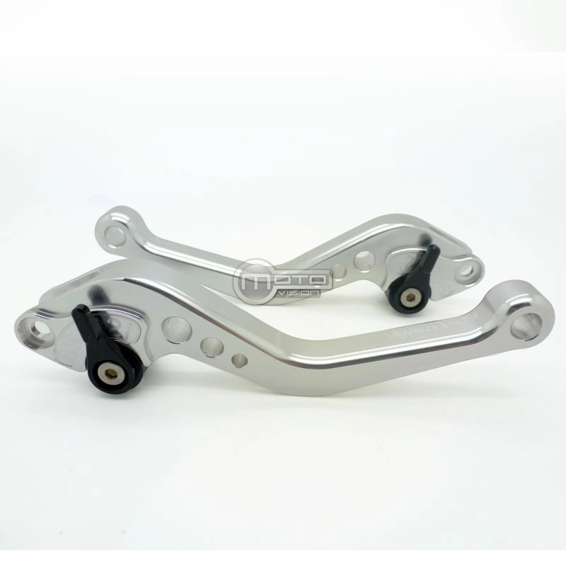 Leviers de frein Honda CRF1000L Africa Twin 2016-2019 courts en aluminium CNC noir