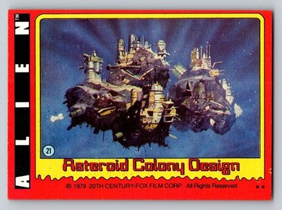 Alien Asteroid Colony Design 1979 Topps #21