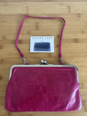 Volker Lang Clutch Tasche ''Hildegard'' fuxia NEU mit Etikett