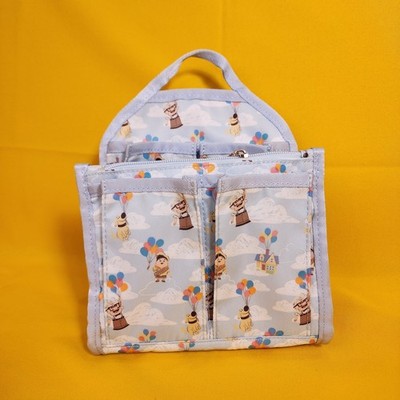 Disney Pixar UP Carl Dug Russel Balloon House Mini Backpack Organizer Insert NEW