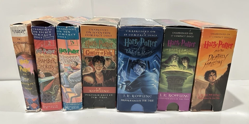 Harry Potter Audio Book Set 1-7 CD  Jim Dale JK Rowling**missing disc.read info* Foto 2 de 4