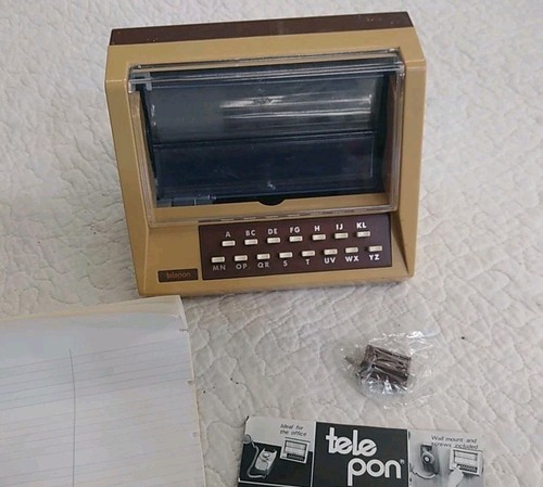 Vintage Telepon Battery Operated One Touch Telephone Business Index File TBX-15