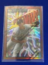 1996 Topps Finest Baseball Base Card Refractor #156 Troy PERCIVAL - Phenoms