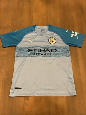 PUMA Manchester City Sterling 7 ユニフォーム PUMA Manchester City Sterling #7 Soccer Jersey Light Blue Size L