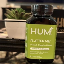 HUM Flatter Me Digestive Enzymes Bloating Supplement Exp 5/2026 Sealed
