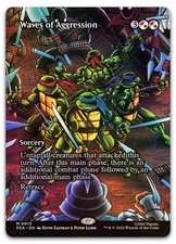 Waves of Aggression (Borderless) #13 (Foil) (NM) PZA Magic MTG