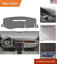 Suede Dash Cover for Chevy/GMC 2007-2014 - Gray Vehicle Specific Fit