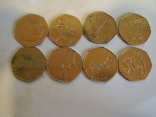 JOB LOT X 8 OLYMPIC 2011 2012 LONDON OLYMPICS COINS 50P 50 PENCE BOXING ARCHERY