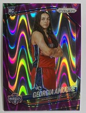 Georgia Amoore 2025 Panini Prizm Purple Seismic Prizm #/175 #103 RC Mystics
