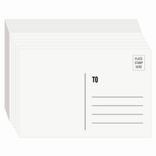 100 PCS Blank Postcards For Mailing White 4x6 Inch Printable Cardstock 300gsm