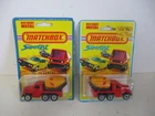 Matchbox Lesney Superfast 2X SF19 Cement Mixer- green or no windows, carded