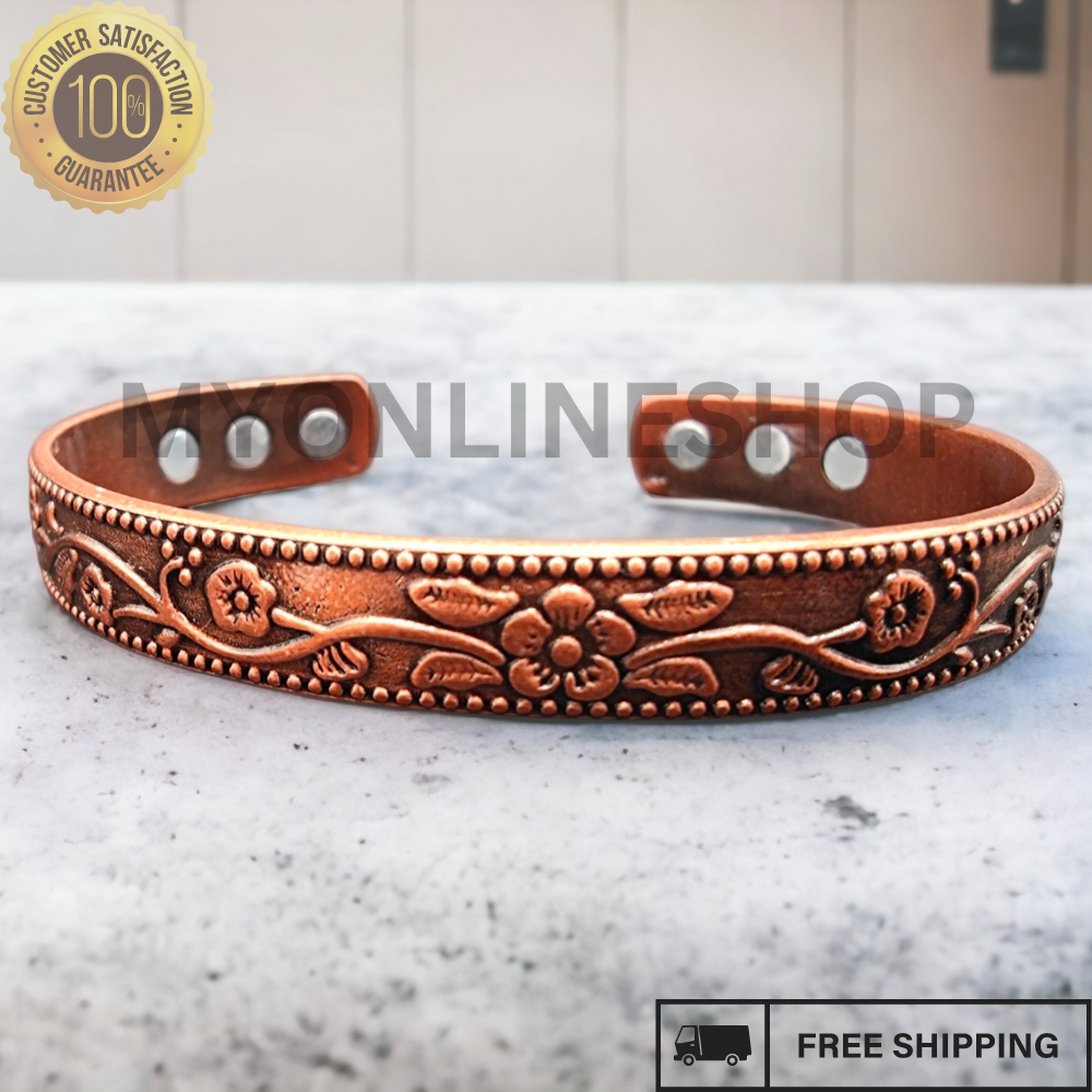 LADIES COPPER BRACELET CARPAL TUNNEL BANGLE ARTHRITIS PAIN