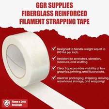 2" x 60 YARDS FIBERGLASS REINFORCED FILAMENT TAPE 3.9 MIL