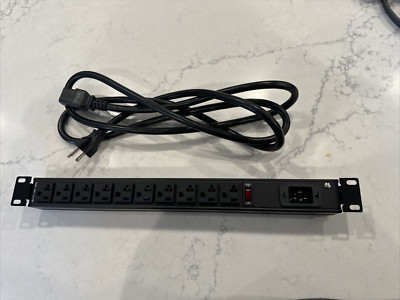 StarTech.com 10 Outlet Rack Mount Strip 125V/16 Amp - 1U RKPW101920 NEW