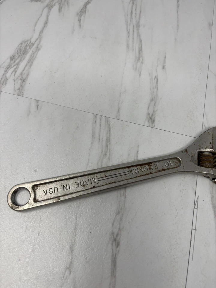 "Llave media luna ajustable Armstrong vintage 10"" EE. UU. 250 MM 28-510" Foto 4 de 4
