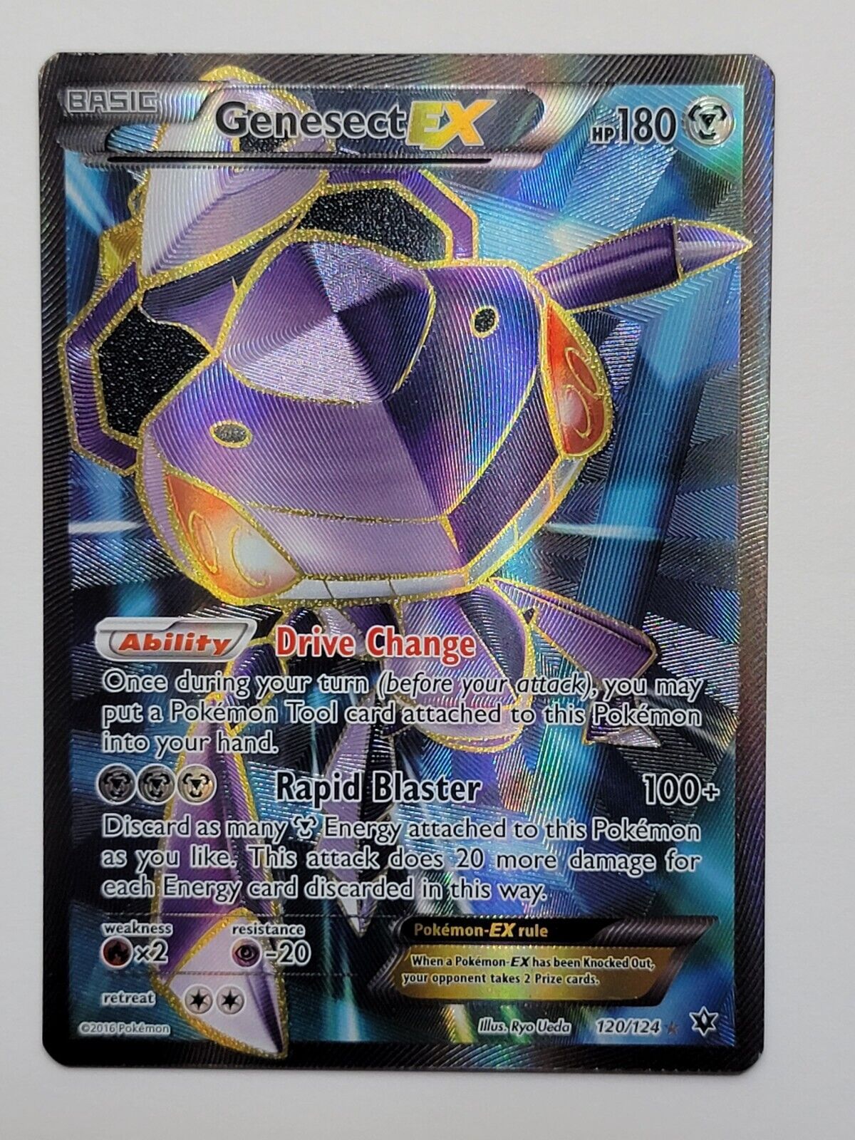  Pokemon - Genesect-EX (120/124) - XY Fates Collide - Holo :  Toys & Games