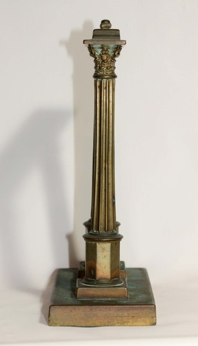 Antique 19thC Grand Tour Architectural Bronze Model of Two Columns & Lintel af - Picture 5 of 20