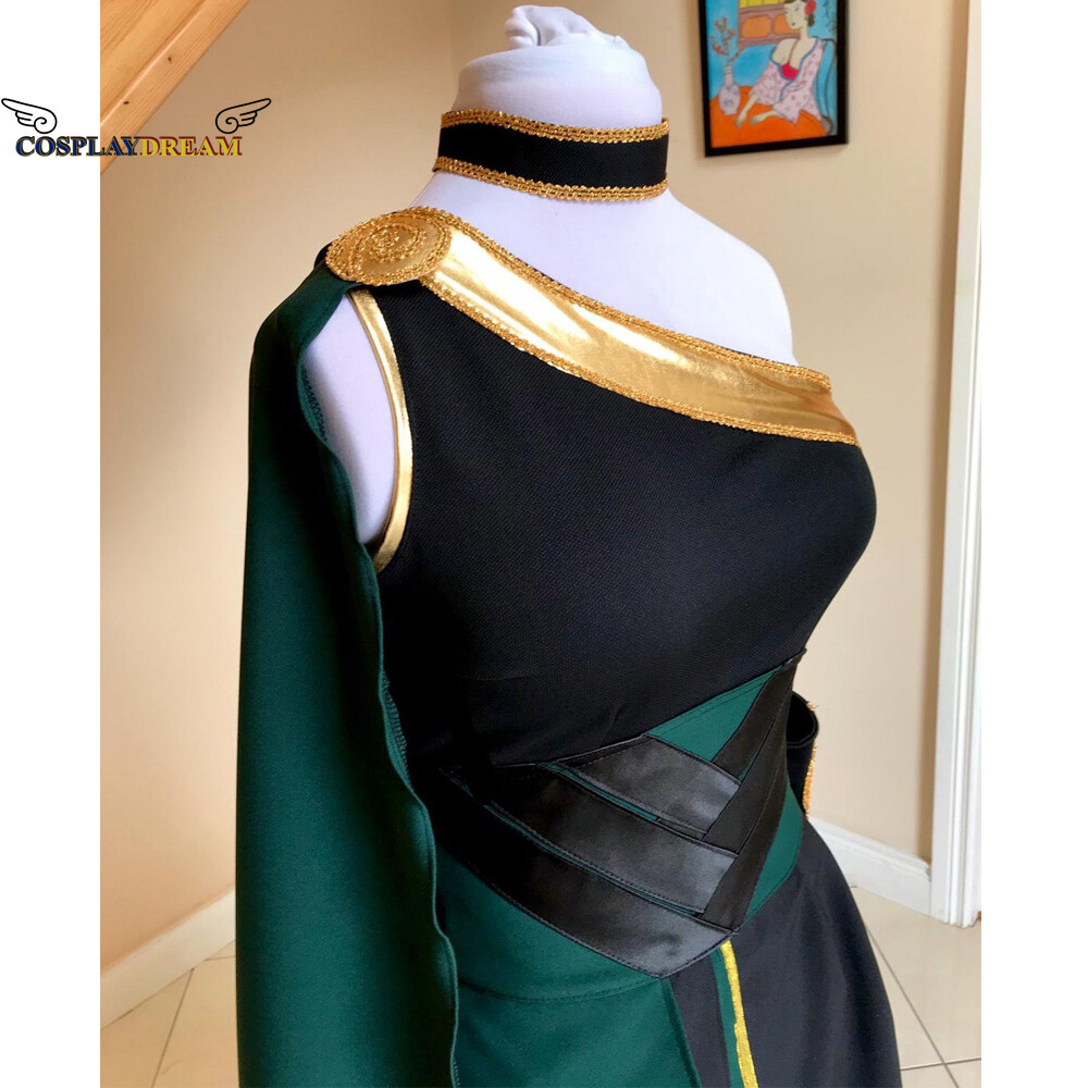 Halloween Lady Loki Cosplay Costume Skirt Outfits Women Loki Dress | eBay