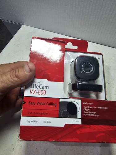 Microsoft LifeCam VX-800 USB WebCam Modelo 1407 Videollamadas Micrófono Incorporado - Imagen 3 de 5