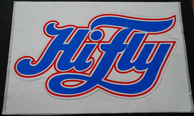 Werbe-Aufkleber HiFly Logo 13 x 7 cm Windsurfing Surfboard Surfen Surfbus 80er