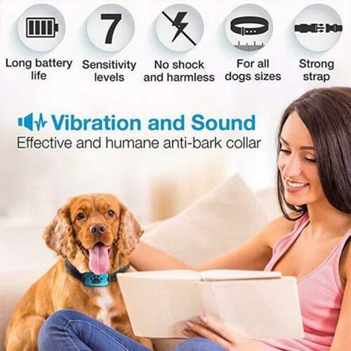 Antibell Hundehalsband Hundetraining Erziehungshalsband mit Ton und Vibration - Bild 8 von 14