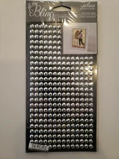 Jolees Boutique Bling Sheet Silver scrapbooking stickers