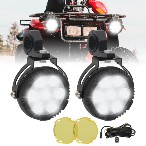 Combo de luces de trabajo LED redondas de 4,5" para conducción todoterreno Jeep ATV UTV camión 2 un. - Imagen 9 de 10