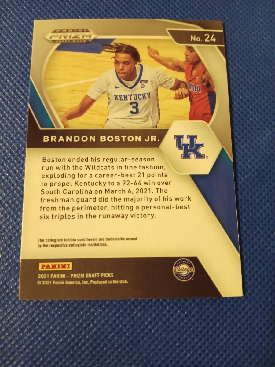 Brandon Boston Jr. RPA 24枚限定 BGS9 AUTO10 BRANDON BOSTON JR. 2021-22 PANINI PRIZM DRAFT PICKS ROOKIE
