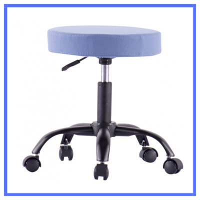 Sgabello regolabile in altezza girevole con ruote da lavoro