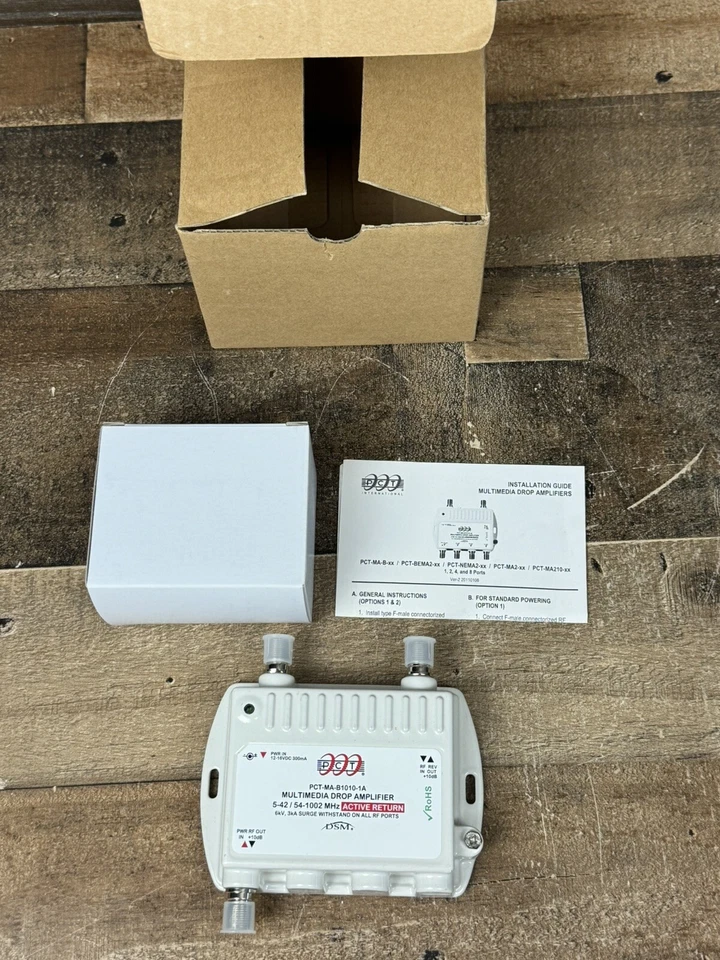 Pct PCT-MA-B1010-1A Coaxial Catv Multimedia Signal Amplifier NEW - Image 4 of 4