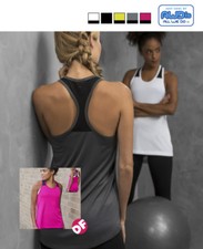 Ladies Gym Slip Cool Workout Vest, Running, Sports, Neoteric Fabric – AWD 2 Tone