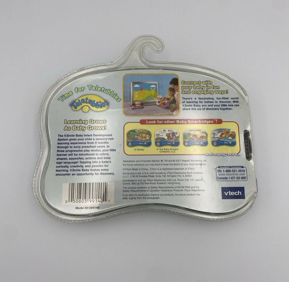 Teletubbies Time for Teletubbies Vtech V.Smile Baby Game Cartridge Learning New - Image 4 of 4